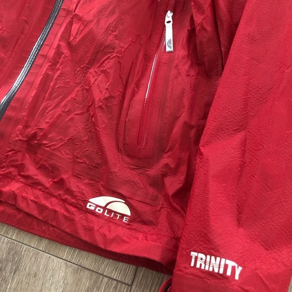 Golite Trinity 3-Layer Liteshell Jacket size Small Waterproof Breathable Red - Picture 2 of 8